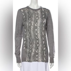 Magaschoni animal print sweater. Firm $